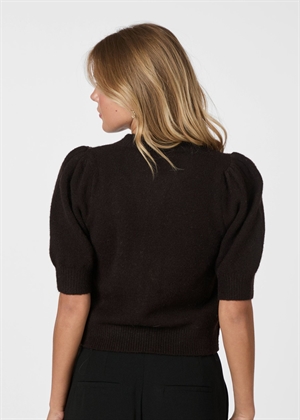 Trudy knit cardigan Dark Brown Neo Noir 